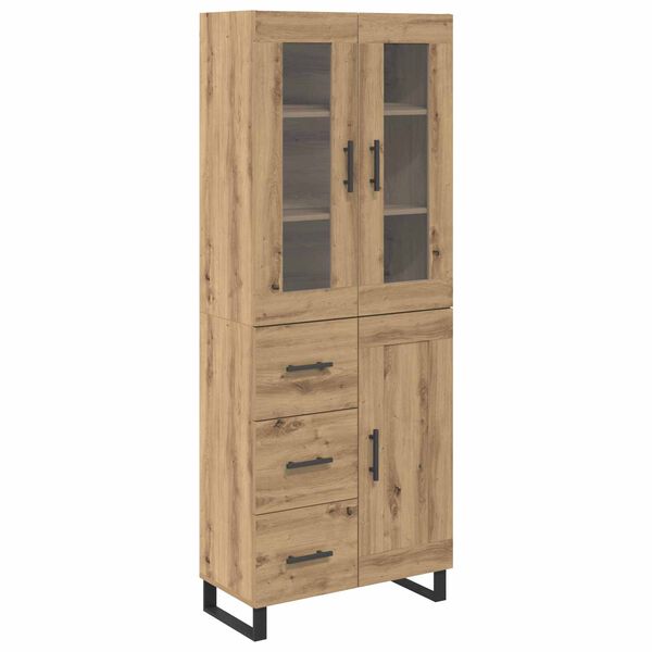 vidaXL Haut Armoire 2 pcs Ch&ecirc;ne artisanal Bois d'ing&eacute;nierie