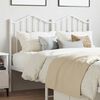 vidaXL T&ecirc;te de lit de remplacement m&eacute;tal blanc 120 cm