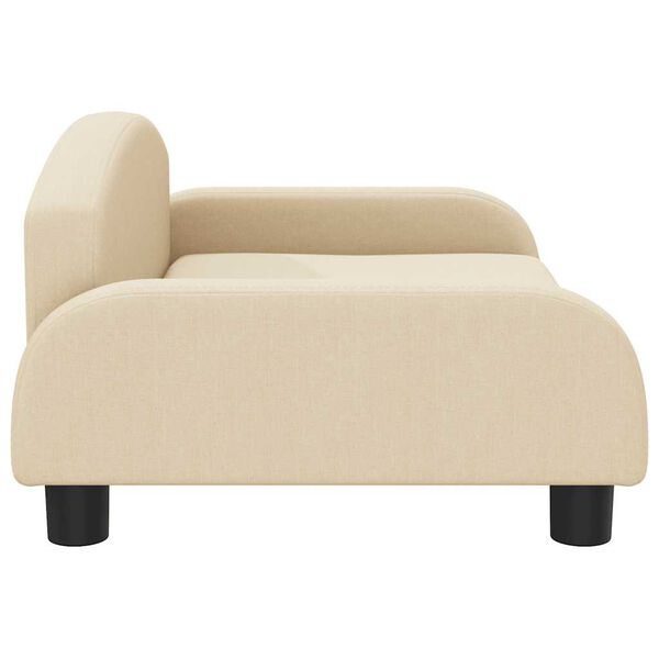 vidaXL Lit pour chien cr&egrave;me 70x45x30 cm tissu