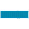 vidaXL Chaises longues lot de 2 avec coussin bleu Bois de teck solide