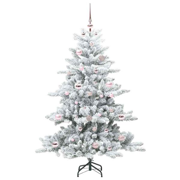 vidaXL Sapin de No&euml;l Artificiel &agrave; Branches Articul&eacute;es Blanc 150 cm PVC
