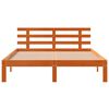vidaXL Cadre de lit sans matelas cire marron 120x190cm bois pin massif