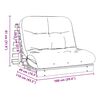 vidaXL Canap&eacute;-lit futon avec matelas 100x206x11 cm bois massif douglas