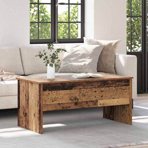 vidaXL Table basse Bois Ancien 102 x 50,5 x 46,5 cm Bois d'ing&eacute;nierie