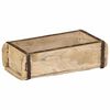 vidaXL Plateau avec stockage Marron 30 x 15 x 9 cm Bois Recycl&eacute; Solide