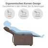vidaXL Fauteuil inclinable marron similicuir