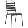 vidaXL Ensemble &agrave; manger de jardin 5 pcs anthracite acier