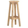 vidaXL Tabourets de bar lot de 2 bois de manguier massif