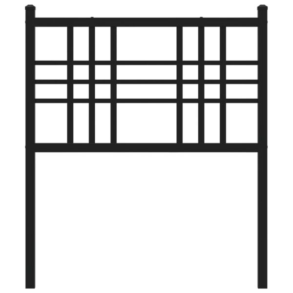 vidaXL T&ecirc;te de lit de remplacement m&eacute;tal blanc 75 cm