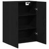 vidaXL Meuble mural Ch&ecirc;ne noir 69,5 x 34 x 90 cm Bois d'ing&eacute;nierie