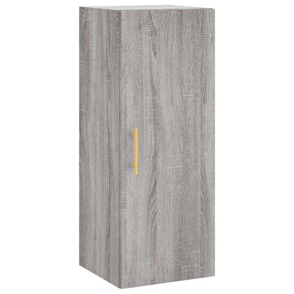 vidaXL Armoire murale sonoma gris 34,5x34x90 cm