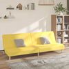 vidaXL Canap&eacute;-lit &agrave; 2 places Jaune Tissu