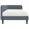 vidaXL Cadre de lit d'angle Gris fonc&eacute; 90 x 190 cm Velours