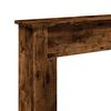 VidaXL Cadre de cheminée chêne fumé 75x20x87,5 cm bois d'ingénierie