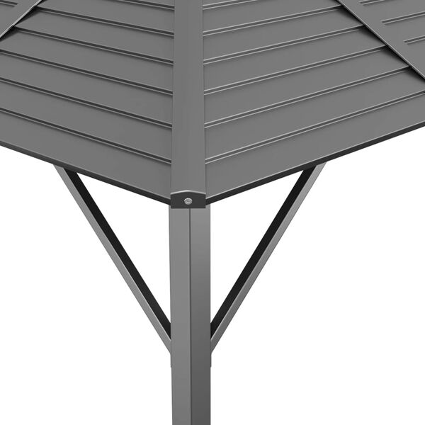vidaXL Belv&eacute;d&egrave;re avec toit 3x3 m Anthracite