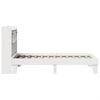 vidaXL Cadre de lit sans matelas blanc 90x200 cm bois de pin massif
