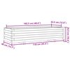 vidaXL Jardini&egrave;re 110x40x26,5 cm bois de pin impr&eacute;gn&eacute;