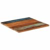 vidaXL Dessus de table carr&eacute; 70x70 cm 25-27 mm Bois de r&eacute;cup&eacute;ration