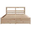 vidaXL Cadre de lit avec t&ecirc;te de lit sans matelas 120x200 cm
