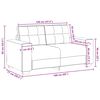 vidaXL Canap&eacute; causeuse gris clair 160x77x82 cm velours