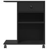 vidaXL Support d'imprimante avec roulettes noir 60x40x68,5 cm