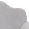 vidaXL Canap&eacute;-lit pour enfants &agrave; 2 places Gris clair Peluche douce