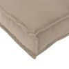 vidaXL Ensemble de Canap&eacute;s Taupe 120 x 92 x 69 cm Bois d'Acacia Massif