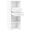 vidaXL Buffet haut blanc 45x42,5x124 cm bois d'ing&eacute;nierie