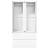 vidaXL Armoire avec tiroir Blanc 79,5 x 49 x 156 cm Bois d&rsquo;ing&eacute;nierie