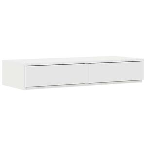 vidaXL Tiroirs de lit Blanc 80 x 36,5 x 16,5 cm Bois d'ing&eacute;nierie