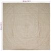 vidaXL Tapis de surface Carr&eacute; Naturel et Blanc 300 x 300 cm Jute