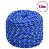 vidaXL Corde de bateau Bleu 6 mm 50 m Polypropyl&egrave;ne