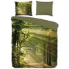 Good Morning Housse de couette WOODS 140x200/220 cm Vert