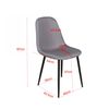Venture Home Chaises &agrave; manger lot de 2 Polar polyester gris et noir