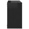 vidaXL &Eacute;tag&egrave;res cube murales 4 pcs noir brillant 26x15x26 cm