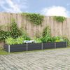 vidaXL Jardini&egrave;re Anthracite 195 x 100 x 45 cm Acier galvanis&eacute;