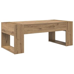 vidaXL Table basse Ch&ecirc;ne artisanal 110 x 50 x 41 cm Bois d'ing&eacute;nierie