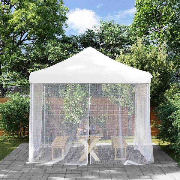 vidaXL Moustiquaire d'ext&eacute;rieur 220 mailles blanche 300 x 300 x 200 cm