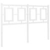 vidaXL T&ecirc;te de lit de remplacement m&eacute;tal blanc 120 cm
