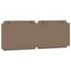 vidaXL Coussin de t&ecirc;te de lit Zadar cappuccino 120 cm similicuir