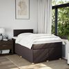 vidaXL Sommier &agrave; lattes de lit avec matelas Marron fonc&eacute; 120x200 cm
