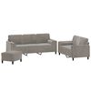 vidaXL Ensemble de canap&eacute;s 3 pcs coussins d&eacute;coratifs et coussins