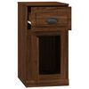 vidaXL Armoire lat&eacute;rale avec tiroir ch&ecirc;ne marron 40x50x75 cm