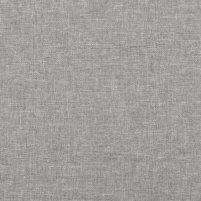 vidaXL Cadre de lit Gris clair 200x200 cm Tissu