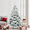 vidaXL Sapin de No&euml;l artificiel avec 300 LED Blanc 210 cm PE et PVC