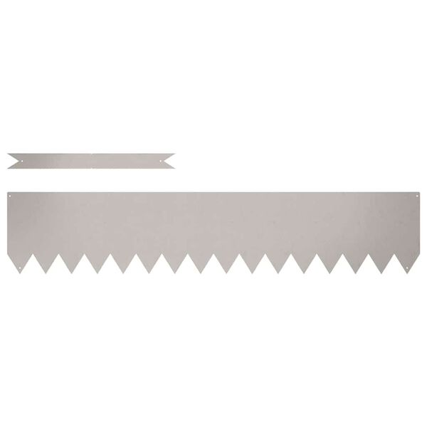 vidaXL Bordure de Pelouse 10 pcs Marron 100 x 0.05 x 20 cm