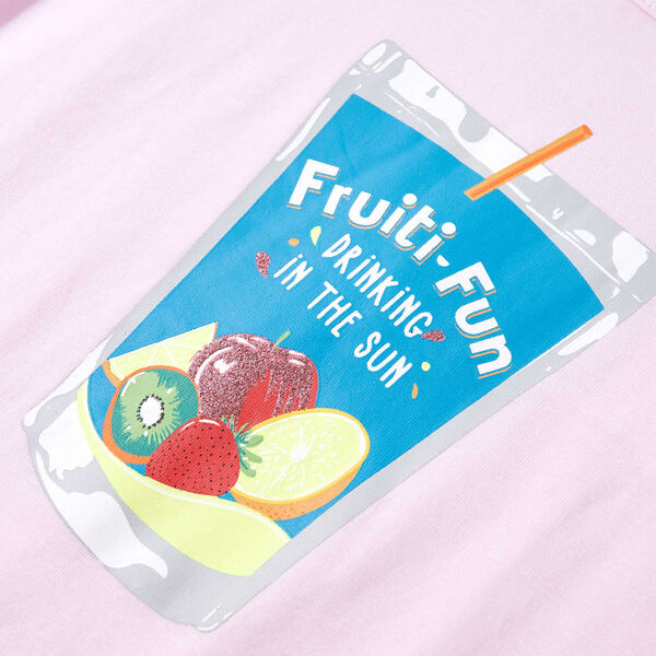 T-shirt pour enfants rose p&acirc;le 140