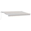vidaXL Auvent R&eacute;tractable Gris clair et blanc 3 x 2 m tissu