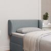 vidaXL Oreille de t&ecirc;te de lit Gris clair 40 x 23 x 6 cm tissu