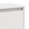 vidaXL Armoires murales 2 pcs Blanc 80x30x35 cm Bois de pin massif